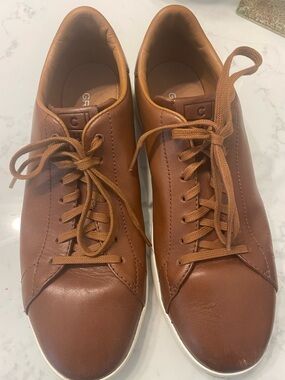 Cole Haan Men's Tan Leather Lace-Up Sneakers